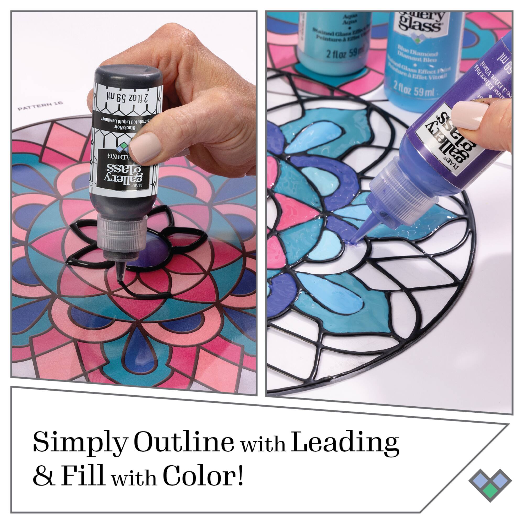 Plaid® Gallery Glass® Jewel Tones Stained Glass Painting Kit